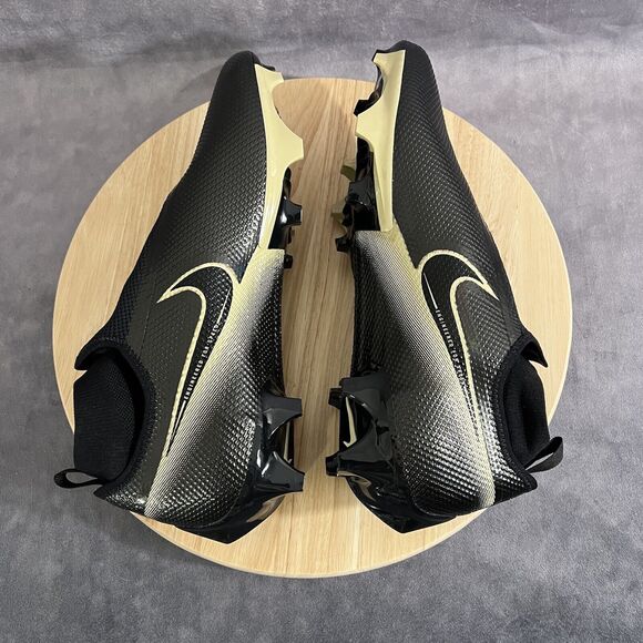 Nike Vapor Edge Pro 360 Black Metallic Gold Men’s Size 13 Football Cleats Shoes main image 7